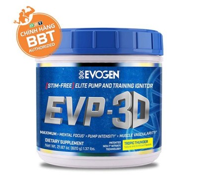 EVP-3D 40 Servings Nguồn Năng Lượng Cao - Siêu Tăng Cơ Không Chất Kích Thích-  Không Caffein