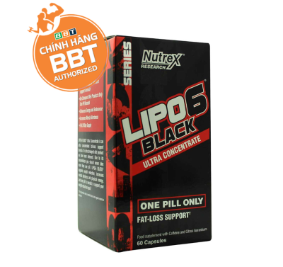 Nutrex Lipo 6 Black Fat Burner 60 Viên
