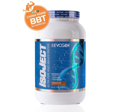 ISOJECT 1,8kg 57sv Premium EVOGEN - Whey Isolate tăng cơ VIP nhất Thế Giới