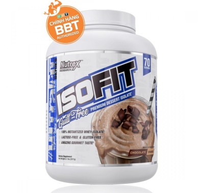 Nutrex ISOFIT - 100% Whey Protein Isolate tinh khiết đẳng cấp nhất cho gymer