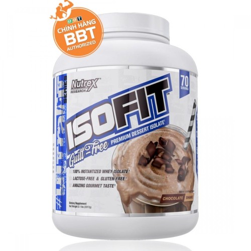 Nutrex ISOFIT - 100% Whey Protein Isolate tinh khiết đẳng cấp nhất cho gymer Nutrex ISOFIT - 100% Whey Protein Isolate tinh khiết đẳng cấp nhất cho gymer